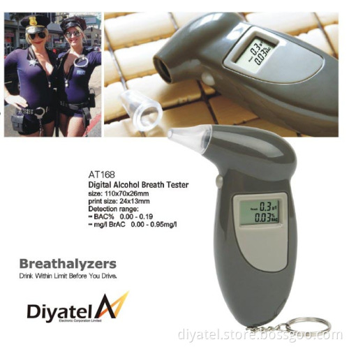 Hot Sale Keychain Alcohol Tester for Safely Guide of Drivers at Factory Price (AT168)